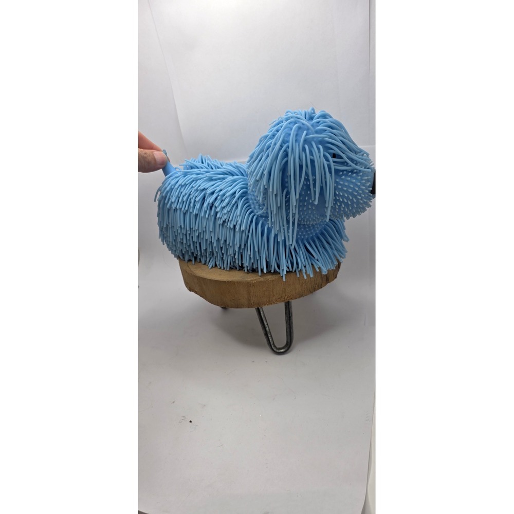 Orb Soft'n Slo Squishies Blue Puffer Dog Shaggy Tactile Sensory Toy 42143